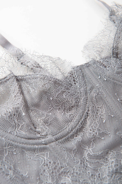 Bustier en dentelle sans rembourrage