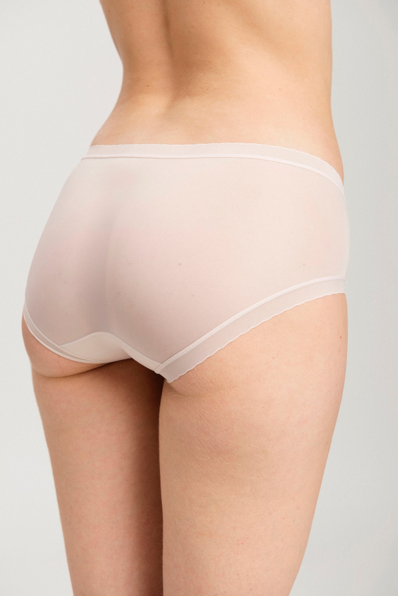 Slip Culotte Transparente Elástico De Cintura Baja