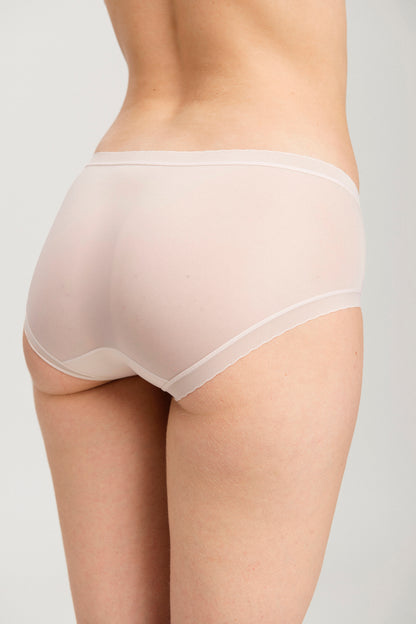 Slip Culotte Transparente Elástico De Cintura Baja