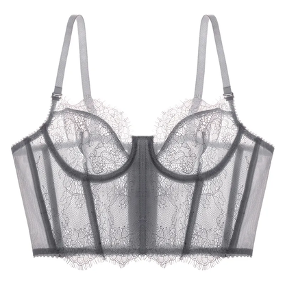 Bustier en dentelle sans rembourrage